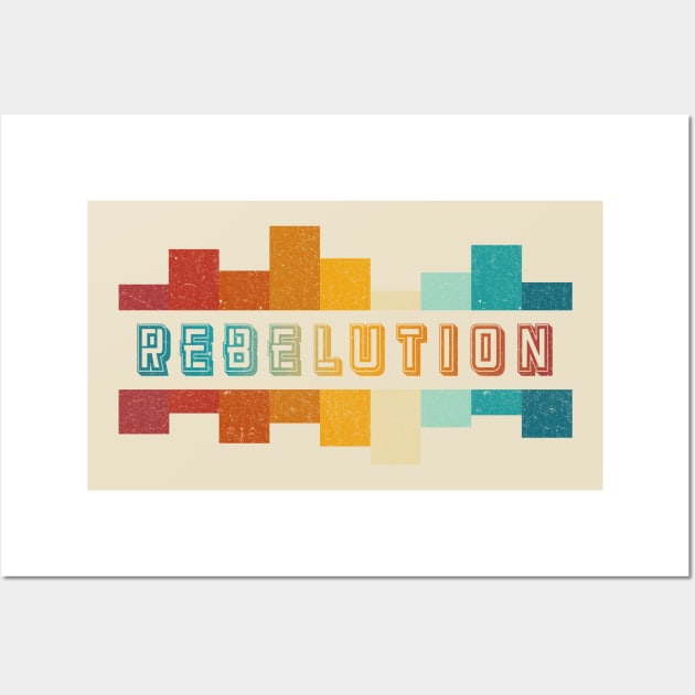 Rebelution Vintage Distressed Wall Art by MBAH MASEM